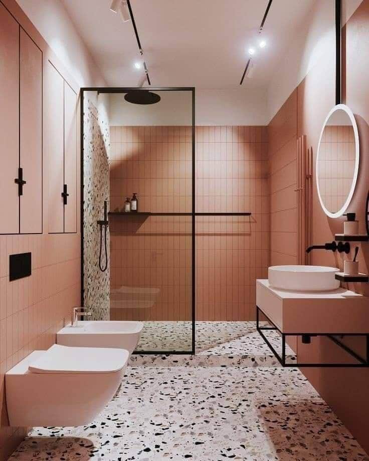 15 ไอเดียการออกแบบห้องน้ำสไตล์โมเดิร์น สวยหรูน่าใช้งาน - รักบ้านรักไอเดีย
